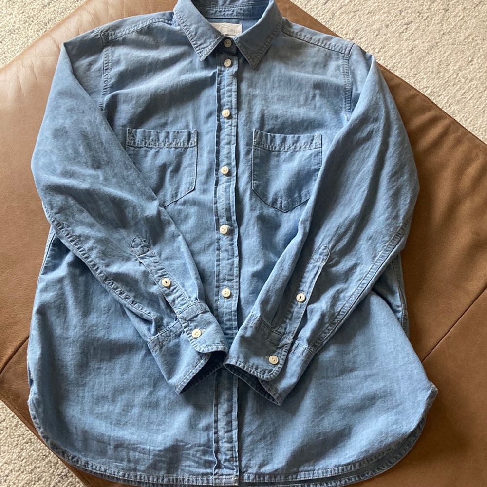 JCrew classic denim top